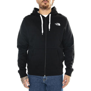 M Open Gate Fullzip Hoodie - EU Tnf Black / Tnf White - Felpa con Cappuccio Uomo Nera NF00CG46KY41  THE NORTH FACE 