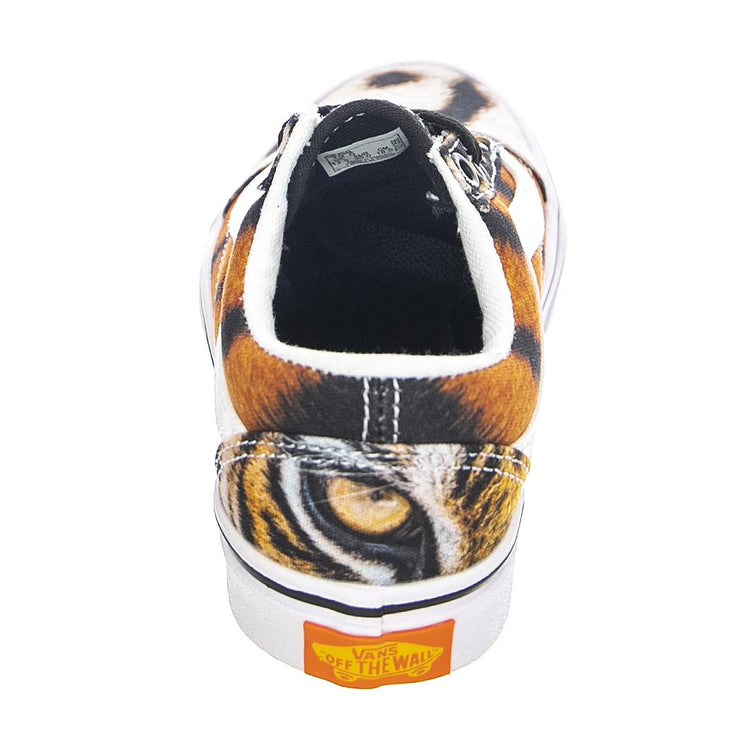 Unisex Youth ComfyCush Old Skool (Discovery) - Scarpe Stringate Profilo Basso Bambino Multicolore / Project Cat / Multi Tiger VN0A4U1Q9A91  VANS 
