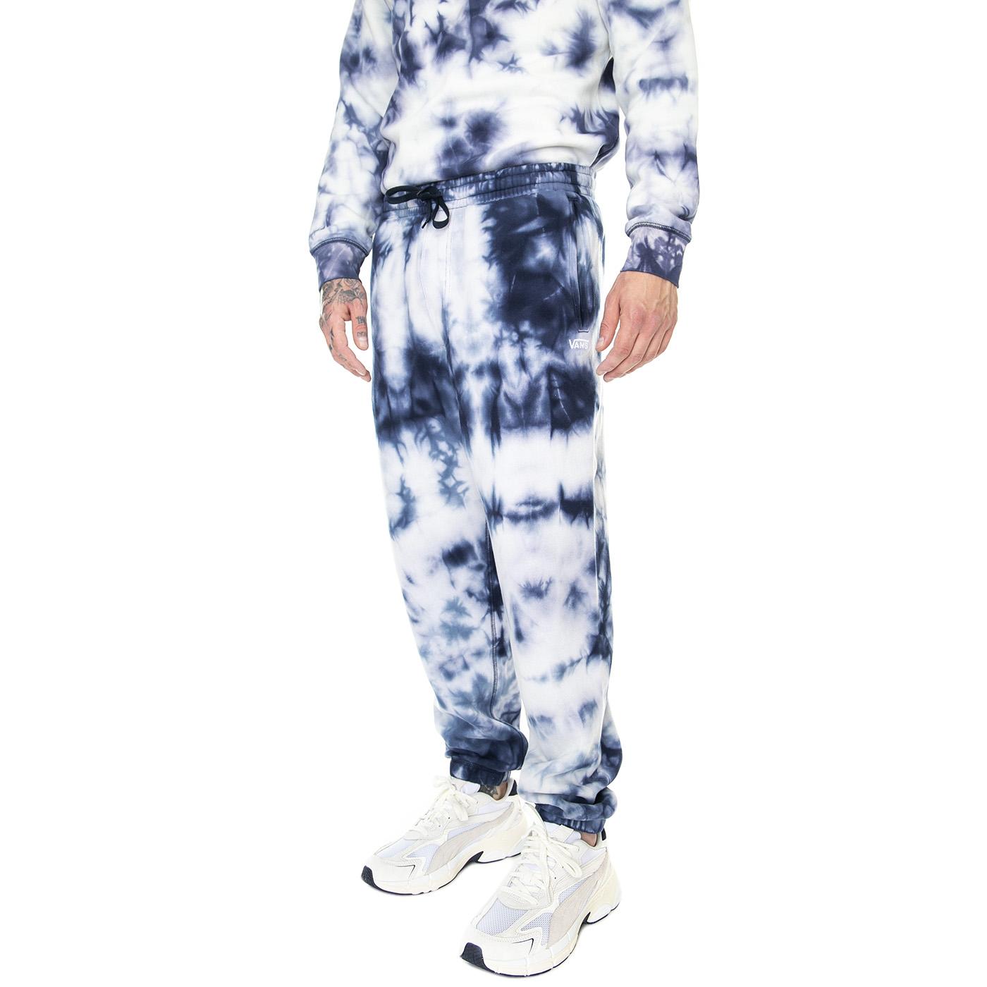Comfycush Tie Dye Relaxed Fleece Pant Dress Blues / White - Pantaloni Sportivi Uomo Bianchi / Blu VN00060C5S21  VANS 