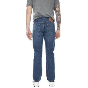 501 Levi's Original Her Eyes Dark Indigo Worn In - Pantaloni Denim Jeans Uomo Blu 00501-3249 . LEVIS 