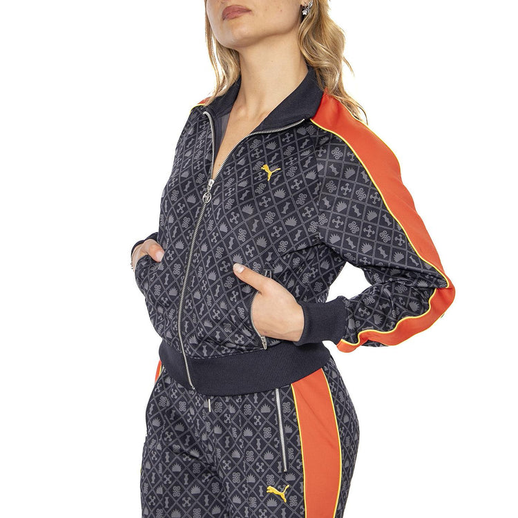 Road To Unit AOP Track Jacket Dark New Navy AOP - Felpa con Zip Donna Multicolore 629792-16  PUMA 