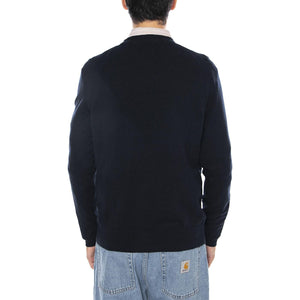 Cotton Merino Crew Neck Jumper Dark Navy - Maglione Uomo Blu KN2110VC-Z271 . LYLE & SCOTT 