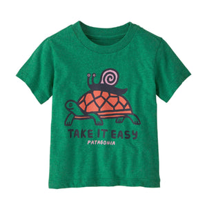 Baby Graphic T-Shirt Erga - Maglietta Girocollo Bambini Verde 60389-ERGA  PATAGONIA 