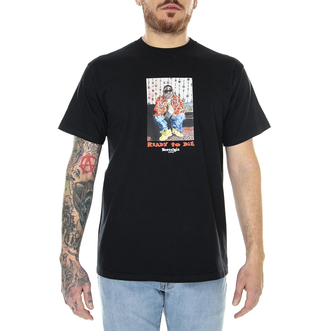 Biggie T-Shirt Black - Maglietta Girocollo Uomo Nera W22T-BIGGIE-BLK  USUAL 