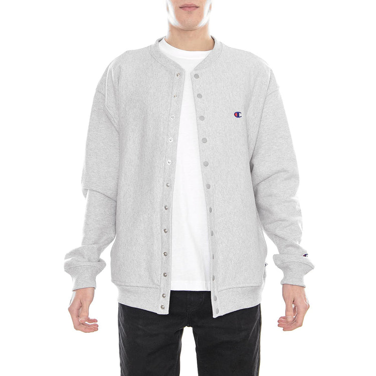 CARDIGAN SWEATSHIRT GREY 211619-S18  CHAMPION 