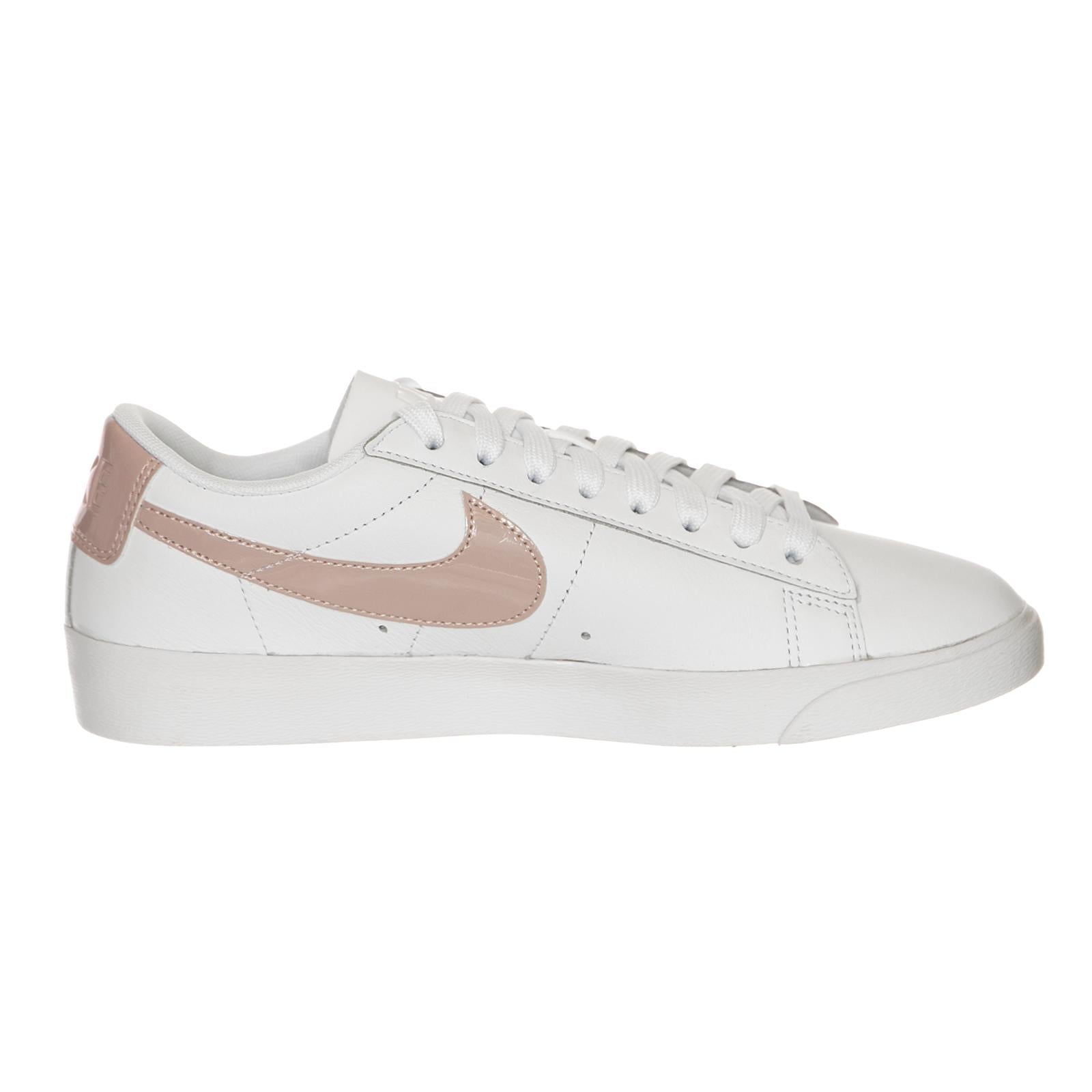Women s Nike Blazer Low LE Basketball Shoe WHITE/PARTICLE ROSE-WHITE 105228_4  NIKE 
