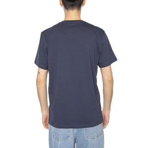 Sign Off Tee Navy - Maglietta Girocollo Uomo Blu 112350434  WRANGLER 