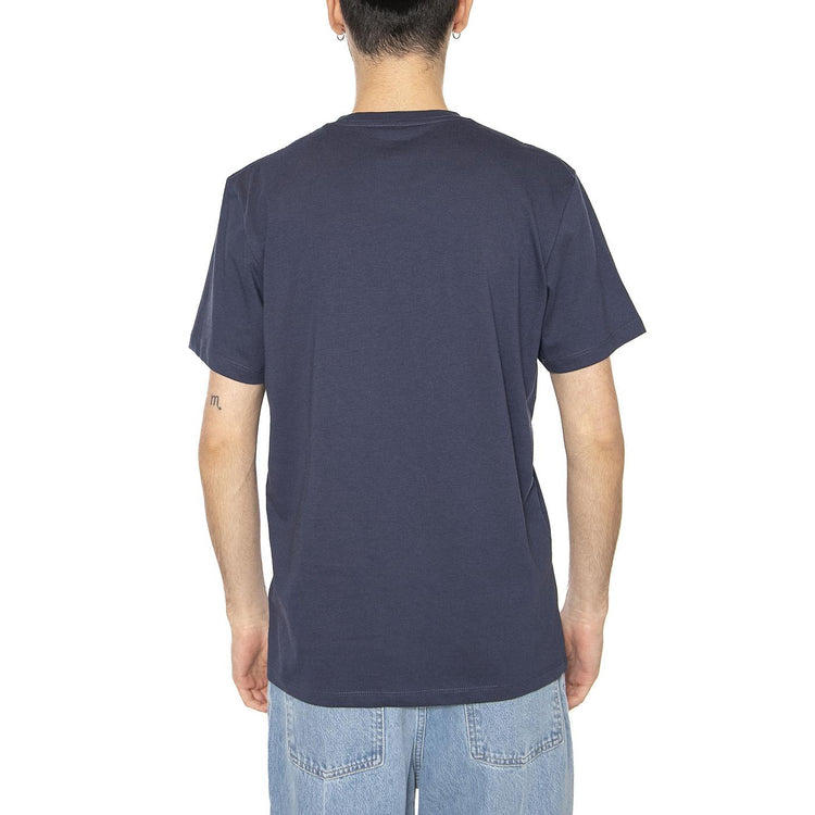Sign Off Tee Navy - Maglietta Girocollo Uomo Blu 112350434  WRANGLER 
