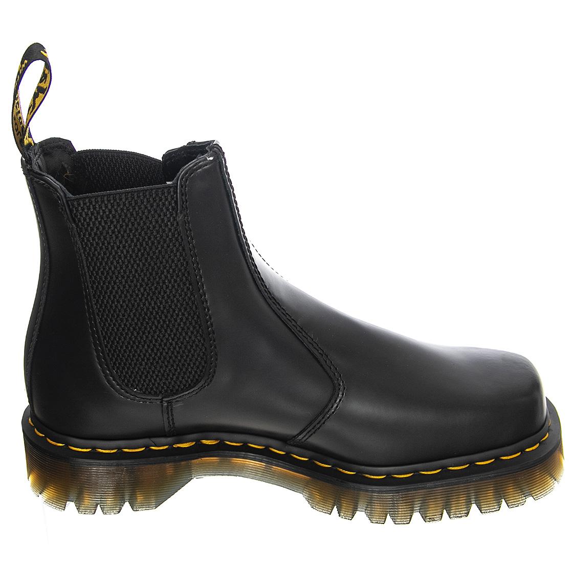 2976 Bex Squared Black Polished Smooth - Stivaletti Profilo alla Caviglia Donna Neri 27888001  DR.MARTENS 