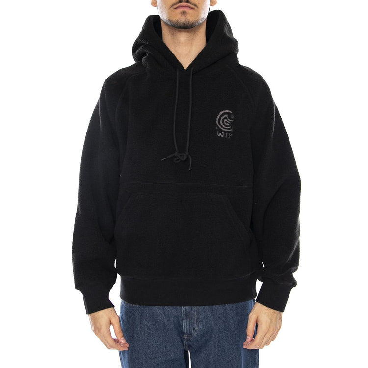 Hooded Helix Sweat Black / Porphyry - Felpa con Cappuccio Uomo Nera I035598.39SXX  CARHARTT WIP 
