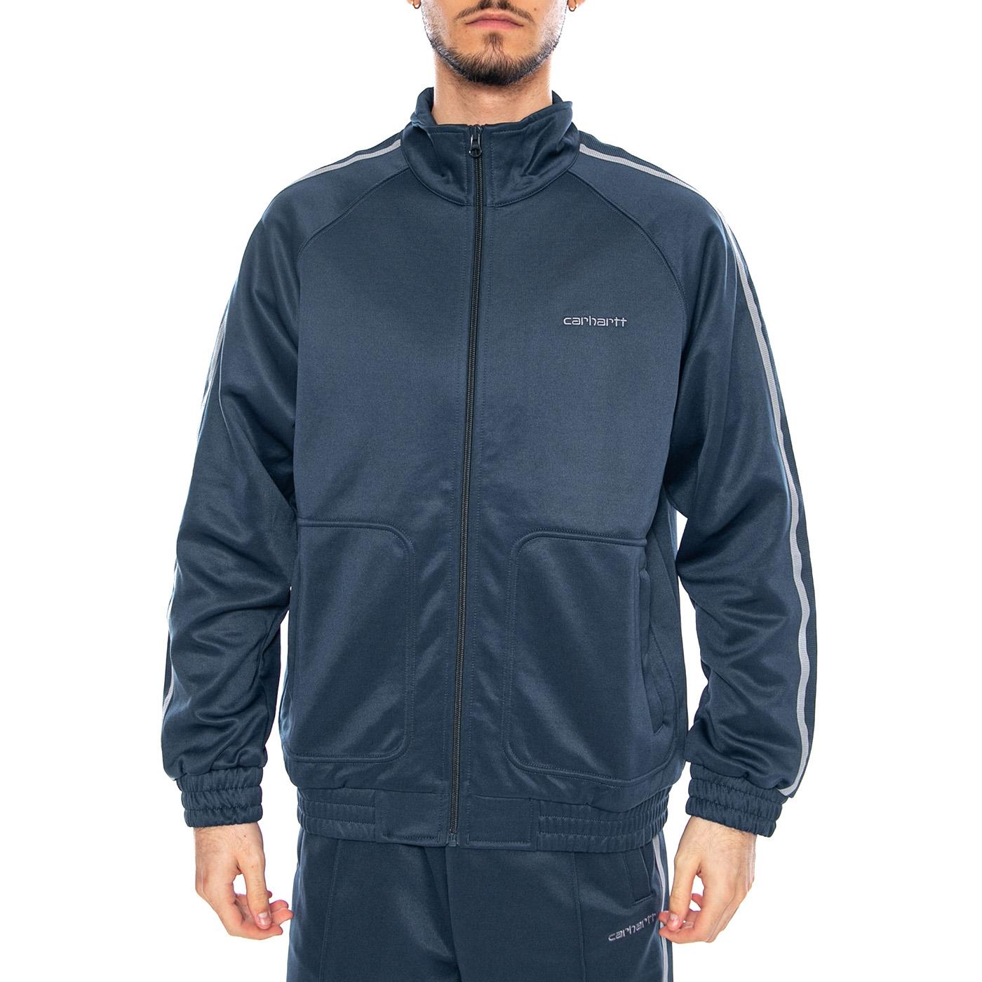 Bolar Sweat Jacket Blue River / Mirror - Giacca con Zip Uomo Blu I036223 3Q6XX CARHARTT WIP 