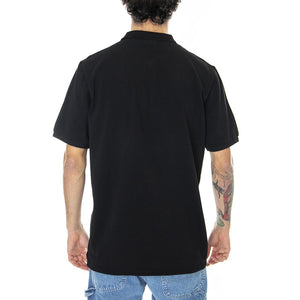 S/S Chase Pique Polo Black / Gold - Polo Uomo Nera I023807-00FXX  CARHARTT WIP 