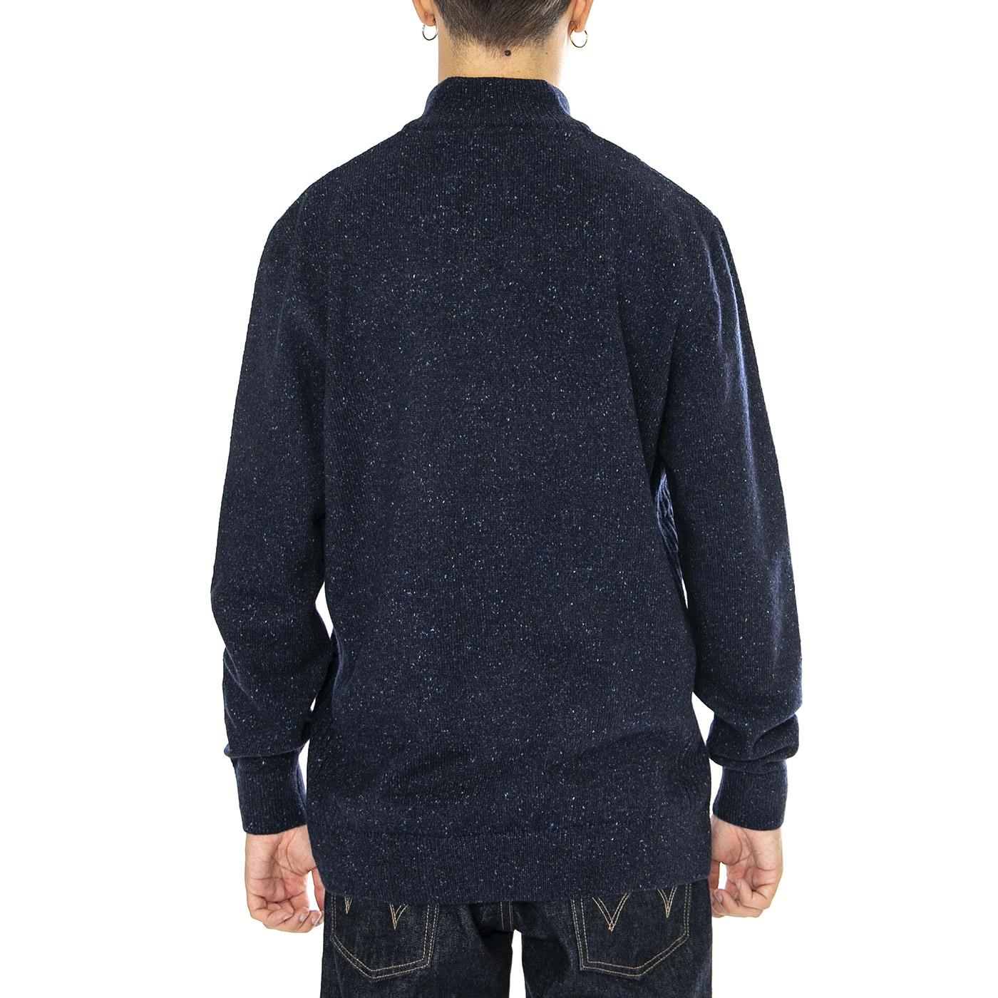 Essential Tisbury Half Zip Navy - Maglione Uomo Blu MKN1187-NY91  BARBOUR 