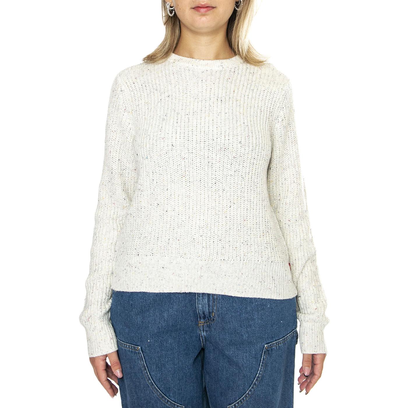 Snowflake Pullover Sunny Cream Confetti Whites - Maglione Girocollo Donna Beige A9283-0000  LEVIS 