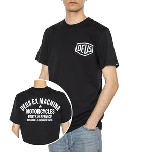 Tokyo Address Black  Maglietta Girocollo Uomo Nera T_DMW41808R_BLK  DEUS EX MACHINA 