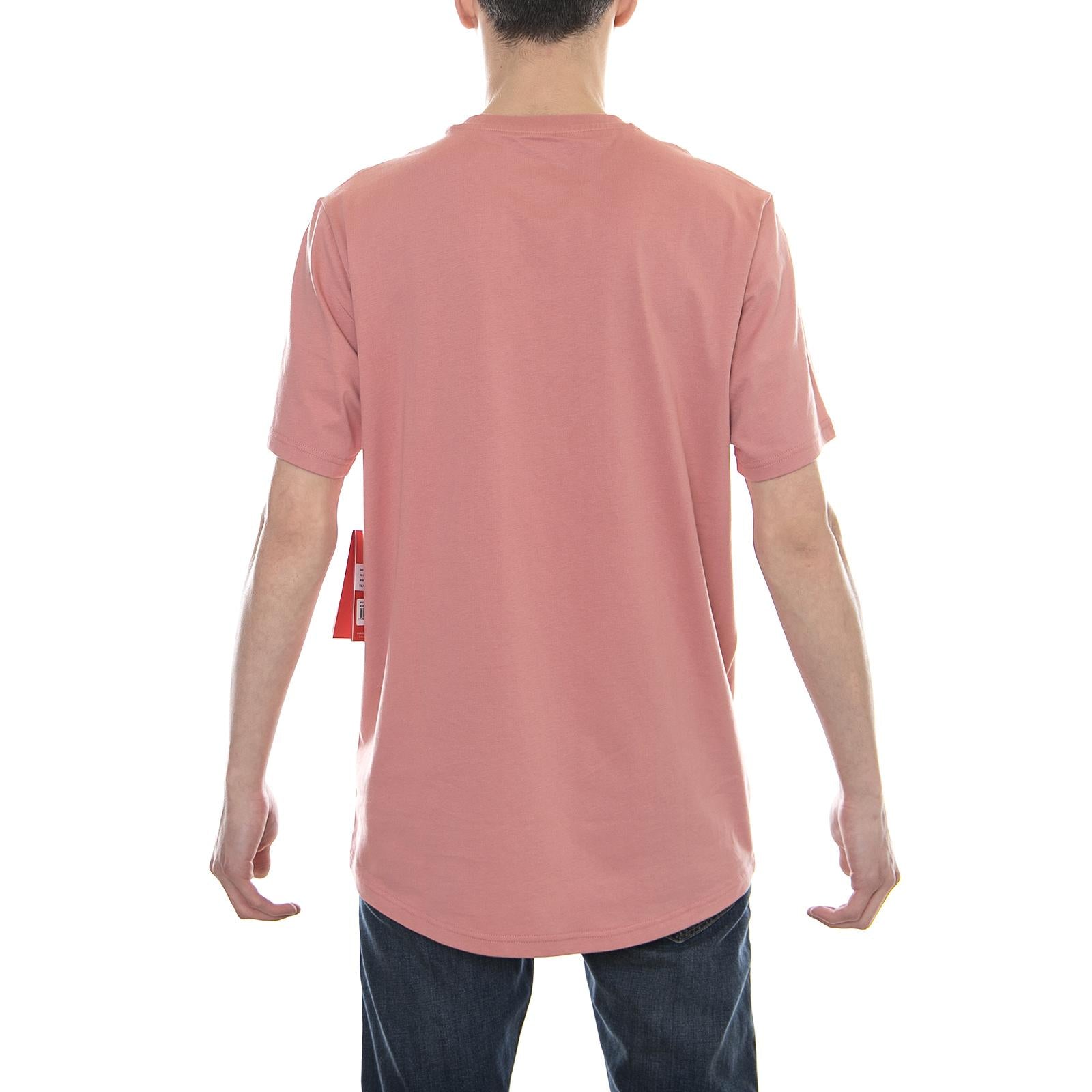 Apparel Numeric Logo Stacked Tee Dusted Peach Cottone - T-Shirt MC NBMT81577DTP  NEW BALANCE 
