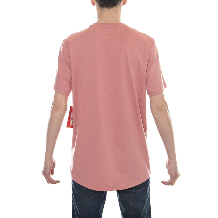 Apparel Numeric Logo Stacked Tee Dusted Peach Cottone - T-Shirt MC NBMT81577DTP  NEW BALANCE 