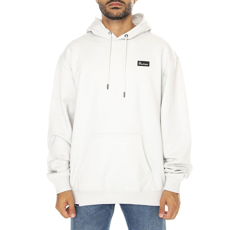 Badge Hood Numbus Cloud - Felpa Uomo Bianca PFD0347-F57  PENFIELD 