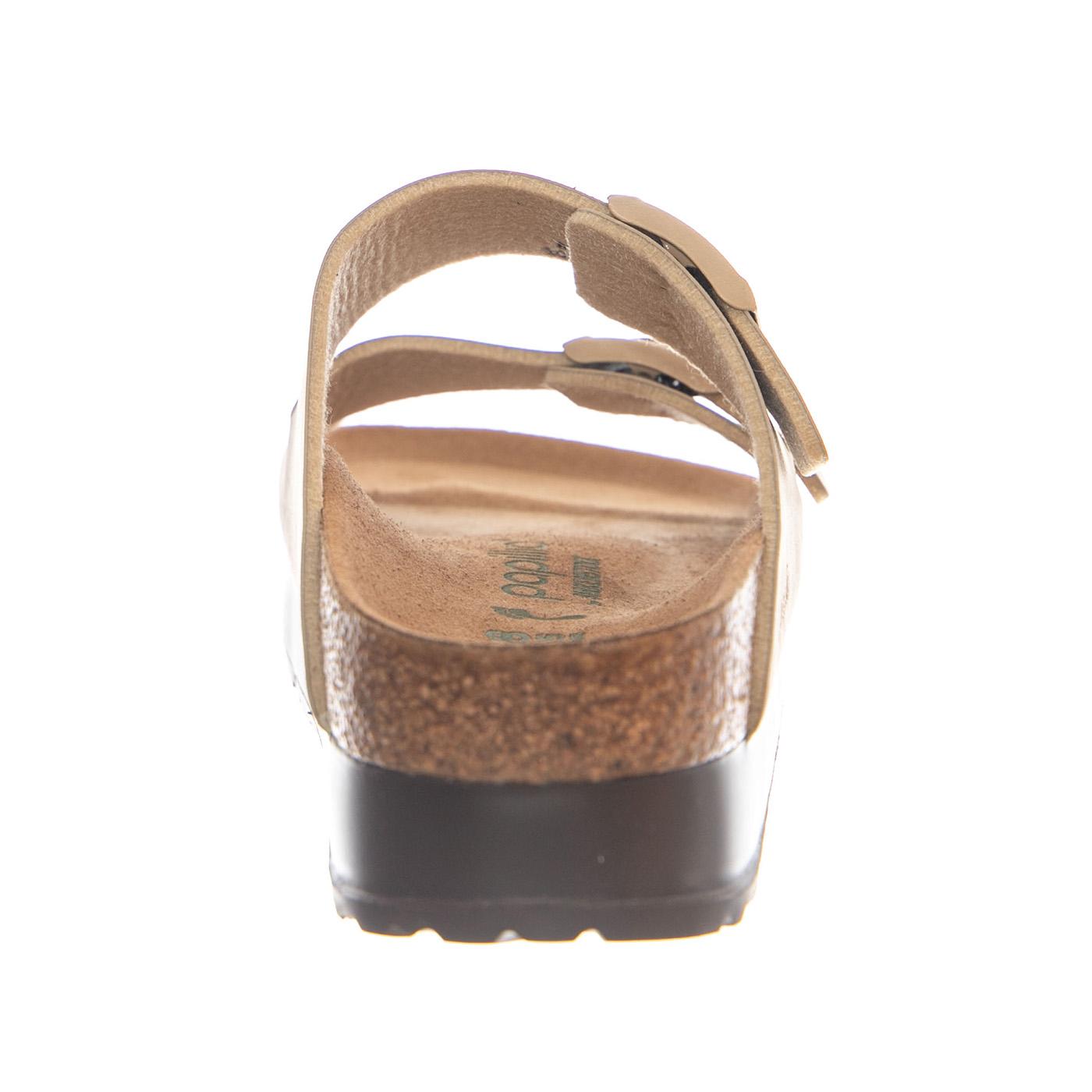 Arizona Platform Vegan Birko Flor Narrow Fit Sandcastle - Sandali Donna Beige 1031261 SDL BIRKENSTOCK 