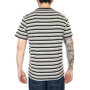 Webster Stripe Knit Top Cream - Maglietta Girocollo Uomo Multicolore KN00431-CREAM  HUF 