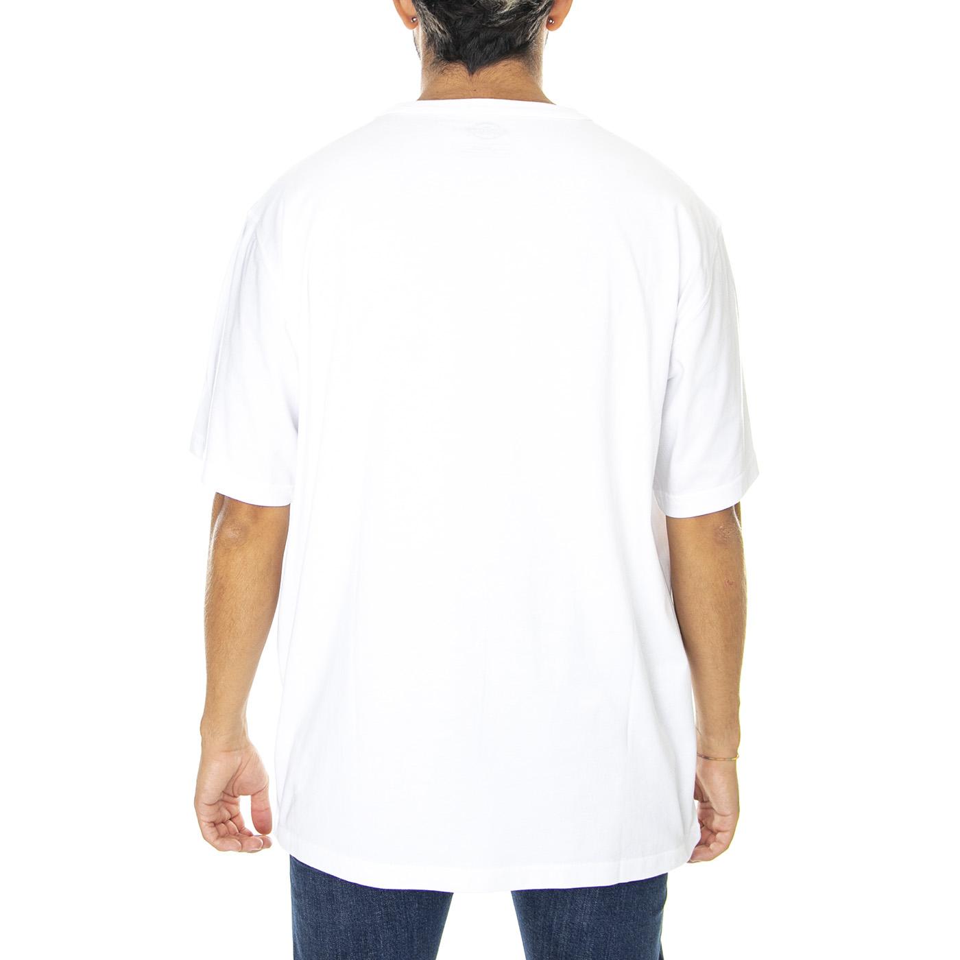 Aitkin Tee White / Yellow - Maglietta Girocollo Uomo Bianca DK0A4X9FC931  DICKIES 