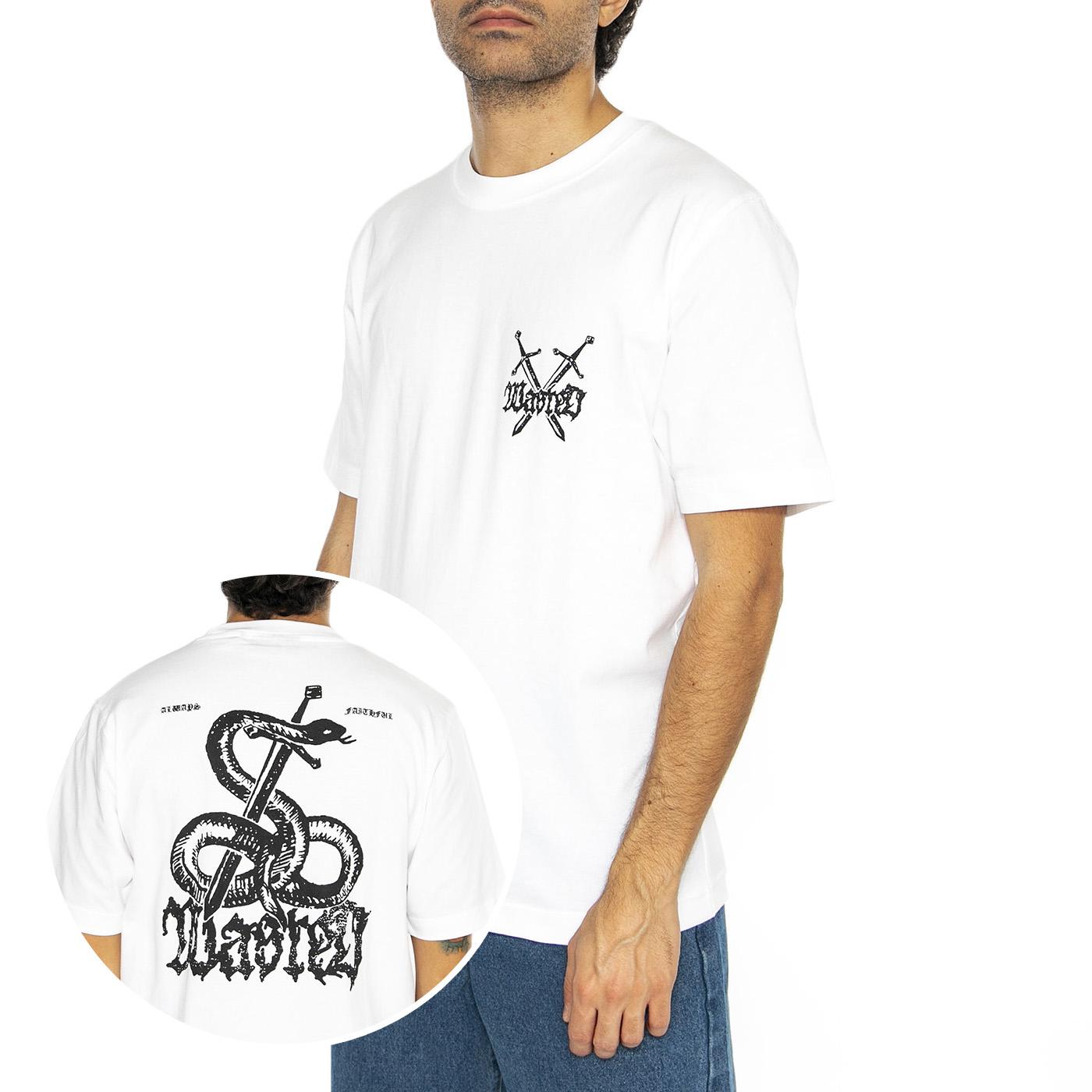 Atrax T-Shirt White - Maglietta Girocollo Uomo Bianca E20WASANTWHT  WASTED PARIS 