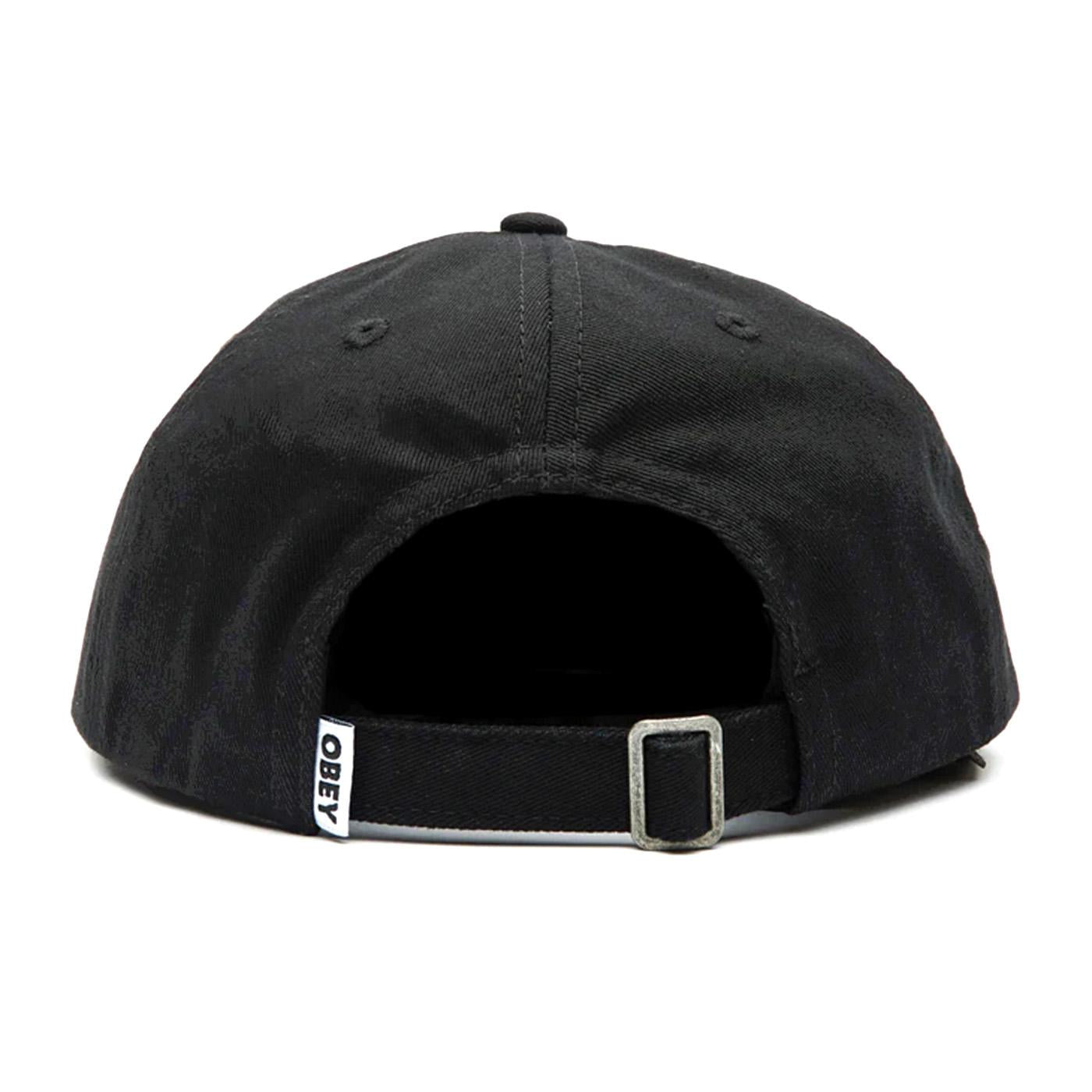 Block 6 Panel Strapback - Cappello Nero 100580255  OBEY 