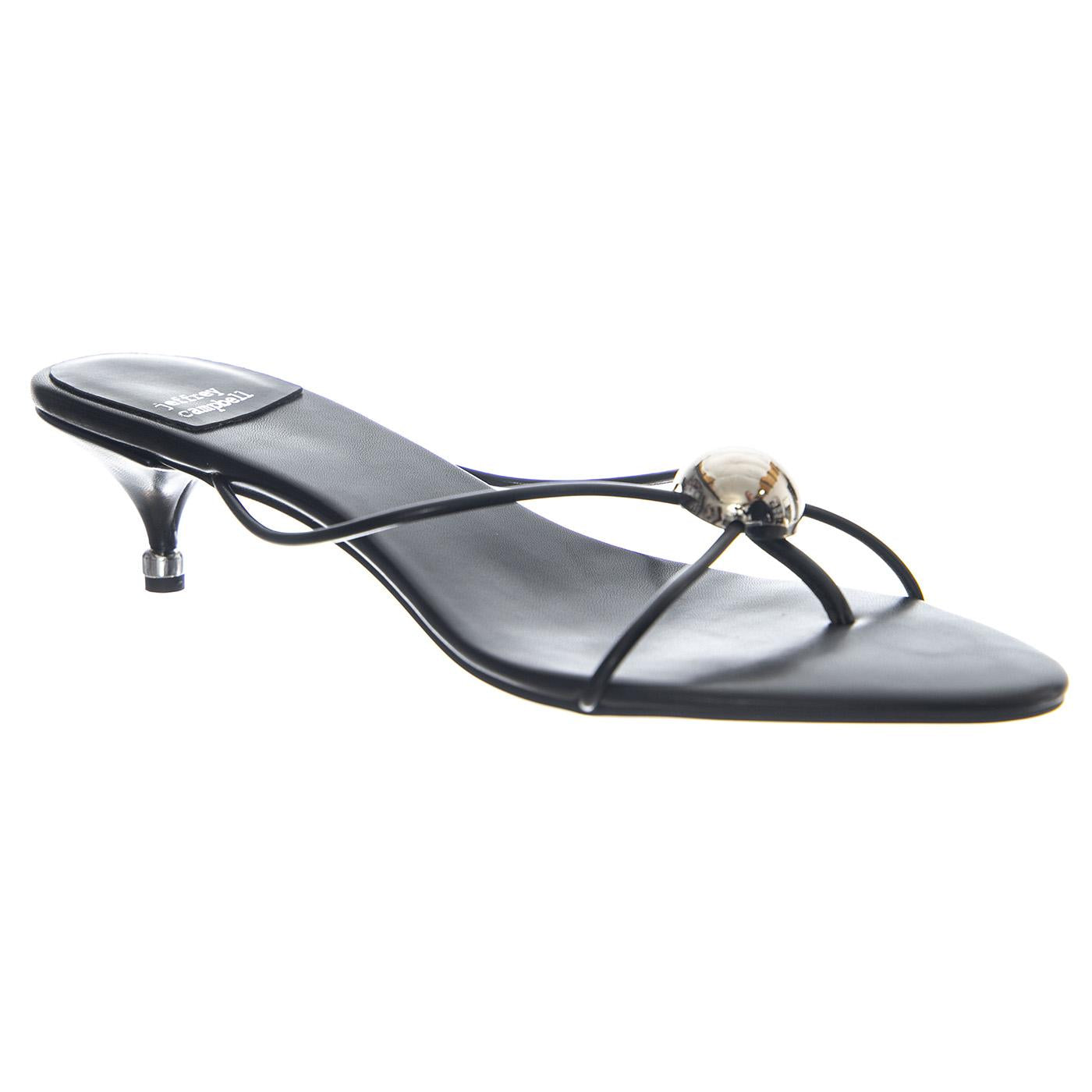 PRECIOSA Black Silver - Sandali Donna Silver JCSJC-1583-2-11 . JEFFREY CAMPBELL 