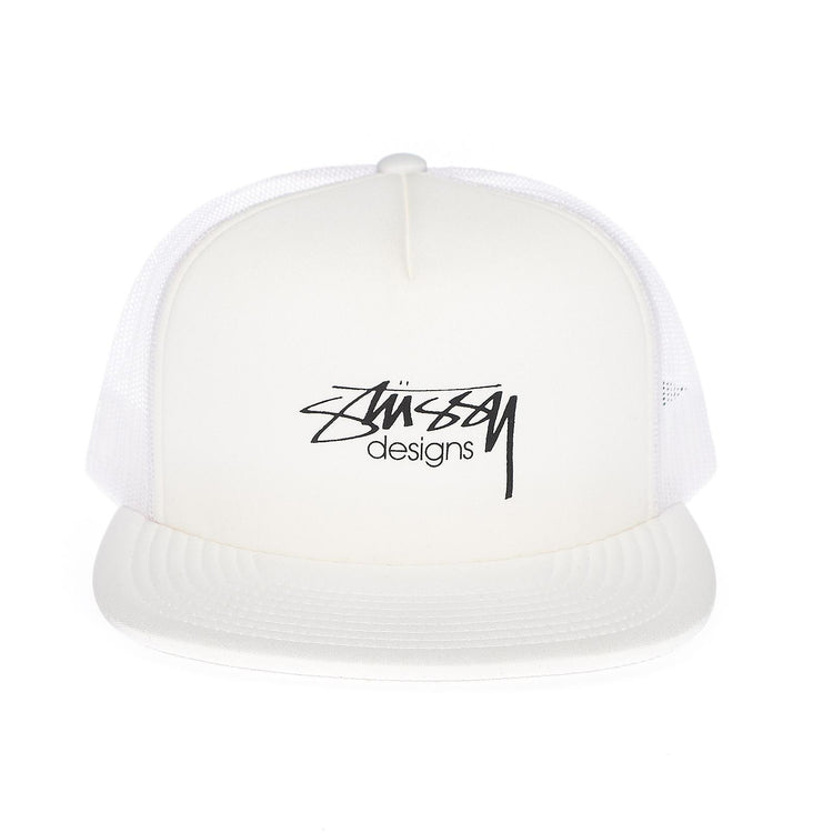 SMOOTH STOCK TRUCKER CAP WHITE 131694-WHITE  STUSSY 