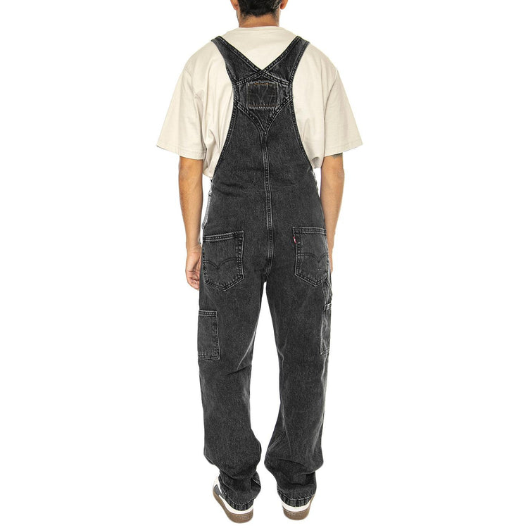 RT Overall Darkly Wash Overall Black - Salopette Denim Jeans Uomo Nera 79107-0023  LEVIS 