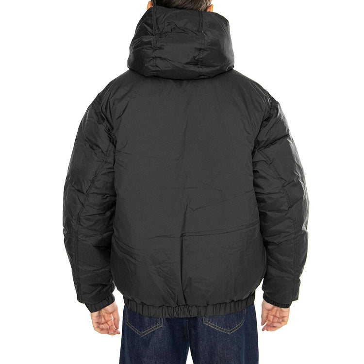 RETREAT HOODED JACKET BLACK - Giacca con Cappuccio Uomo Nera 121800547 BLK OBEY 