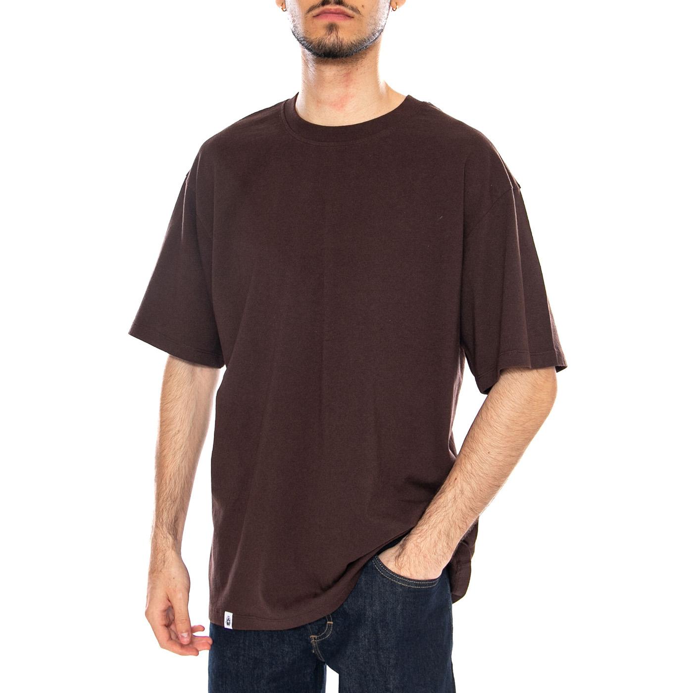 Oversize Basic TS Coffee Bean - Maglietta Girocollo Uomo Marrone I035016.3RM.67. 3RM.67 EDWIN 