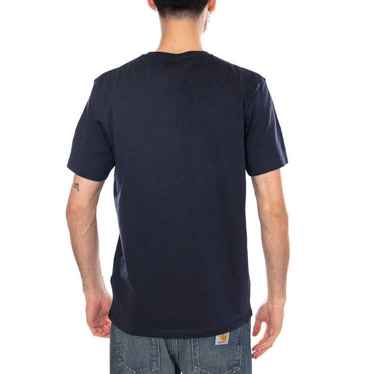 EMBROIDERY TEE NAVY BLUE - Maglietta Girocollo Uomo Blu 112377986 BL WRANGLER 
