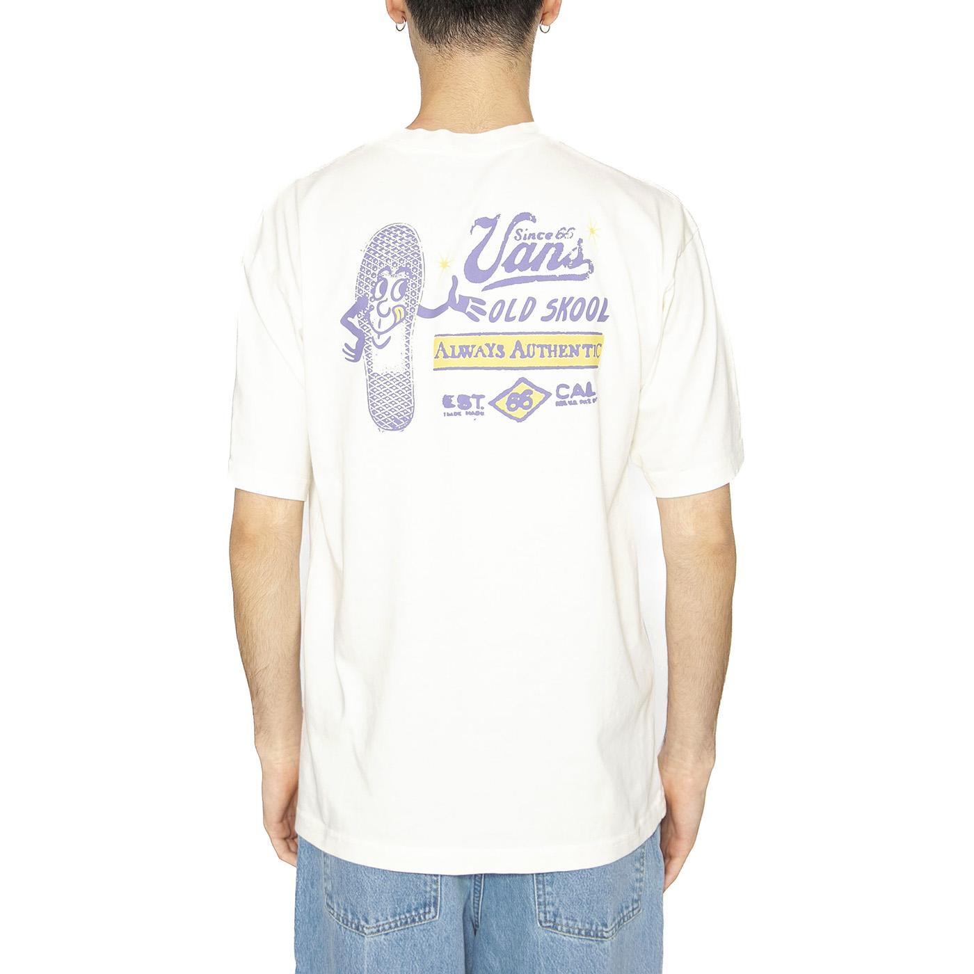 Wafle Stomp Loose SS Marshmallow - Maglietta Girocollo Uomo Beige VN000NTWFS81  VANS 