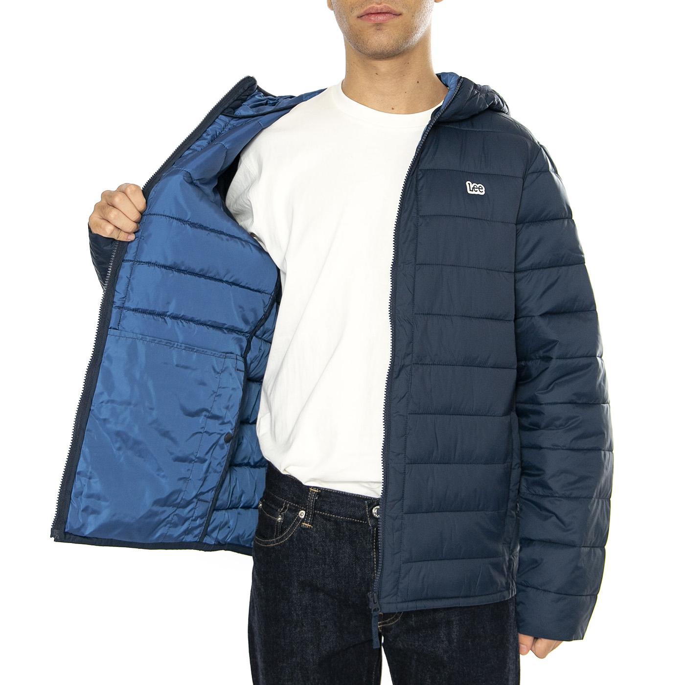 Light Puffer Jacket Rivet Navy - Giacca Uomo Blu 112355676-BLUE  LEE 