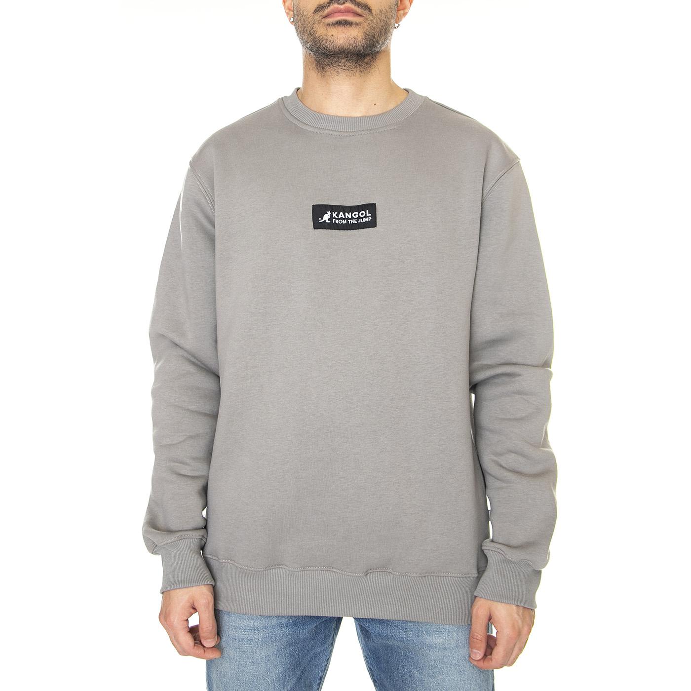 Essential Nikel - Felpa Girocollo Uomo Grigia KAF22UCNS101-130  KANGOL 