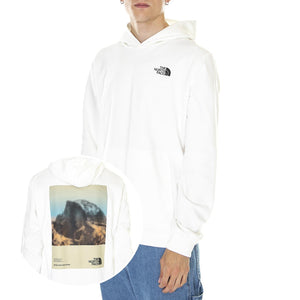 M' D2 Graphic Hoodie - EU Gardenia White - Felpa con Cappuccio Uomo Bianca NF0A83FON3N1  THE NORTH FACE 