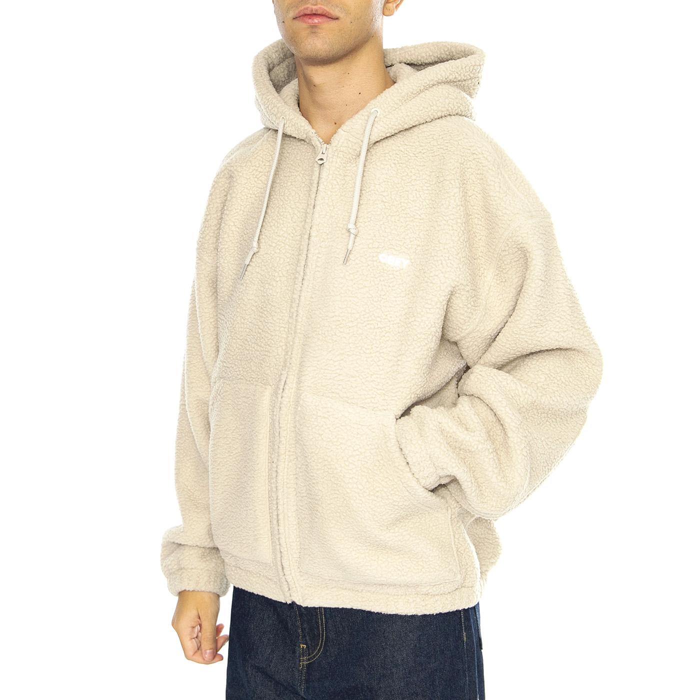 Gaze II Hooded Jacket Silver Grey - Felpa con Cappuccio Uomo Beige 121800542-SIG  OBEY 