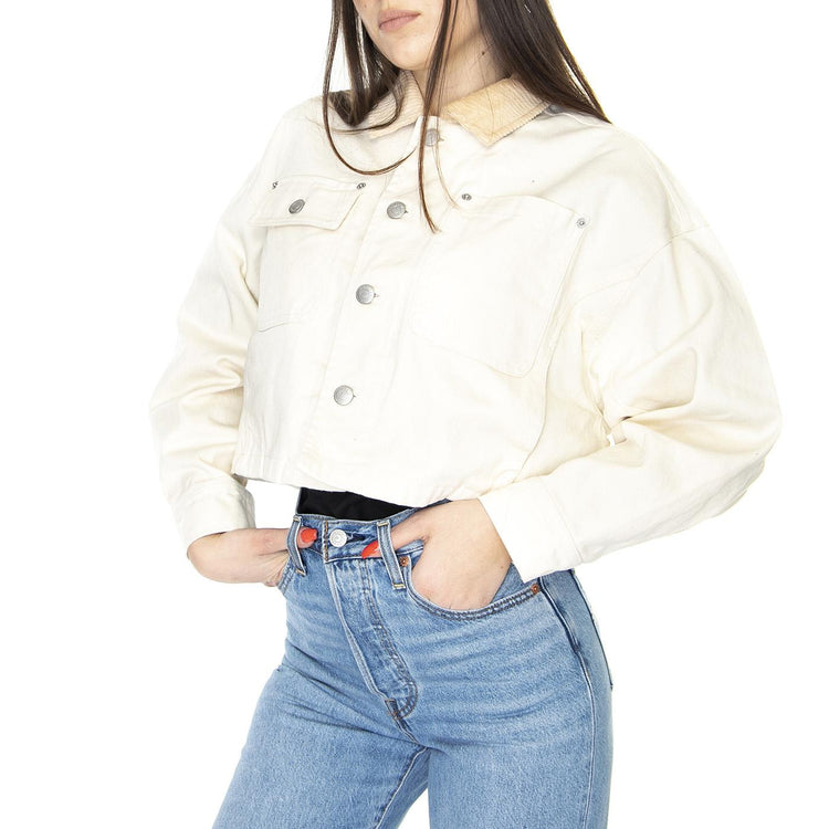 Trudy Work Jacket Unbleached - Giacca Estiva Donna Beige 221160035-UBL  OBEY 