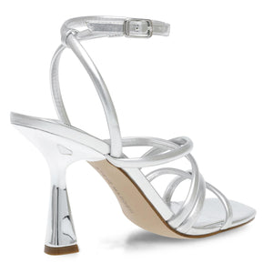 AT-LAST SILVER SYNTHETIC - Sandali con Tacco Alto Donna Argento SMSAT-LAST-SIL . STEVE MADDEN 