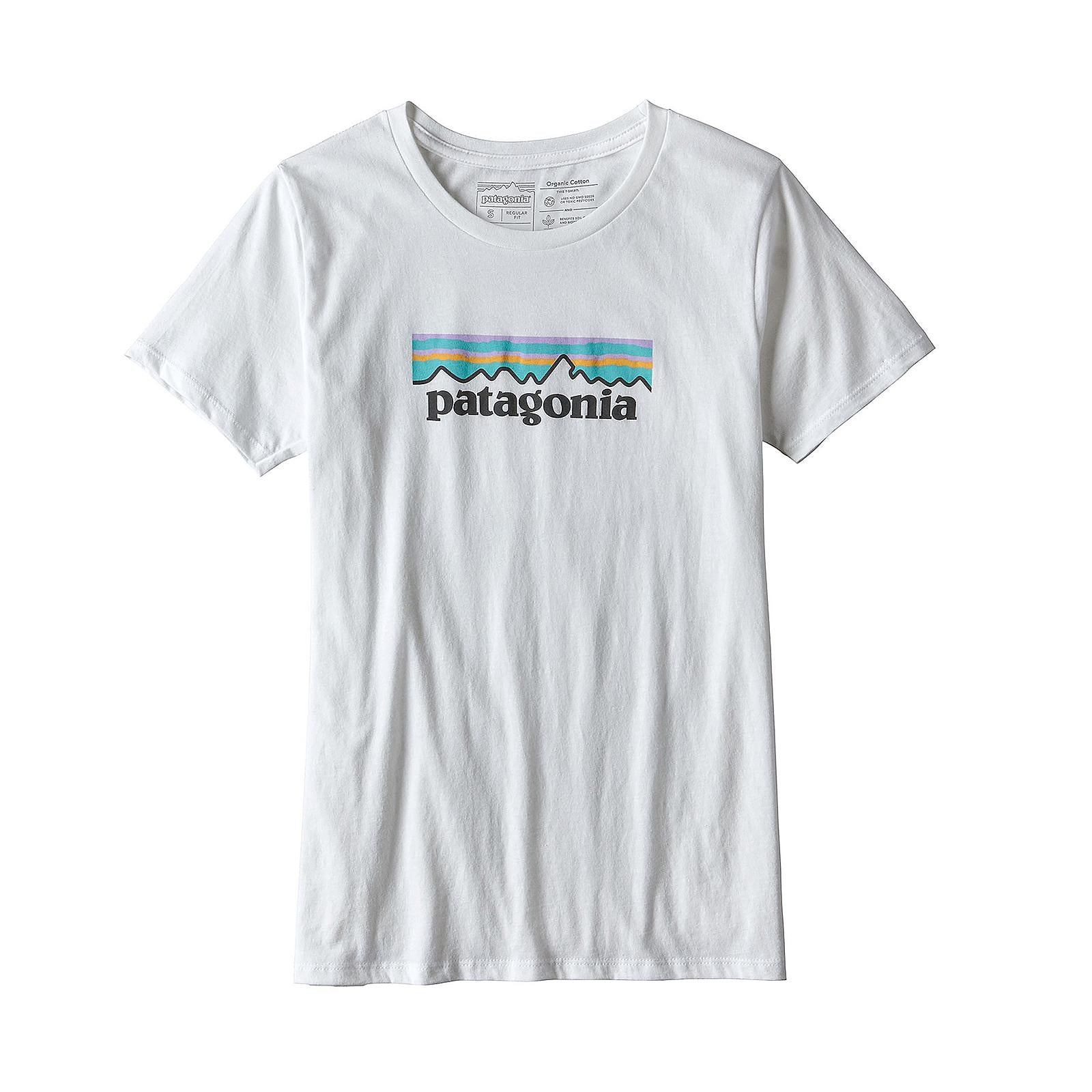 W s Pastel P-6 Logo Cotton Crew T-Shirt White 39079-WHI  PATAGONIA 