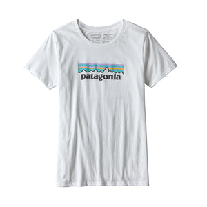 W s Pastel P-6 Logo Cotton Crew T-Shirt White 39079-WHI  PATAGONIA 