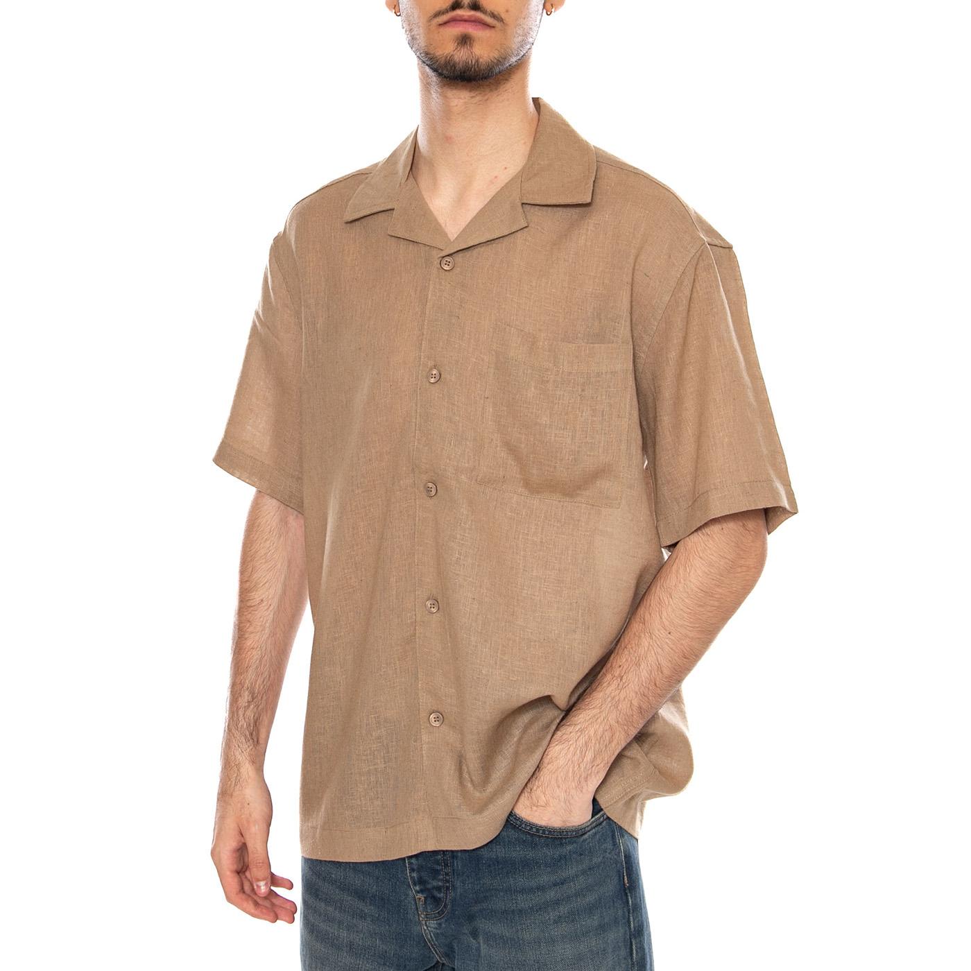 SHORT SLEEVES SHIRT CHINCHILLA - Camicia Maniche Corte Uomo Marrone 22036242 4919785 ONLY & SONS 