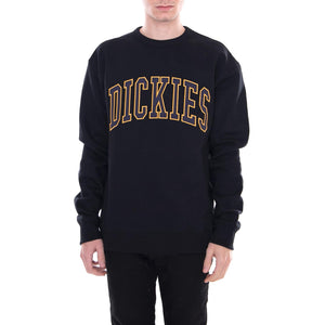 Fredricksburg Black - Felpa Girocollo Uomo Nera 02 200213-BK . DICKIES 