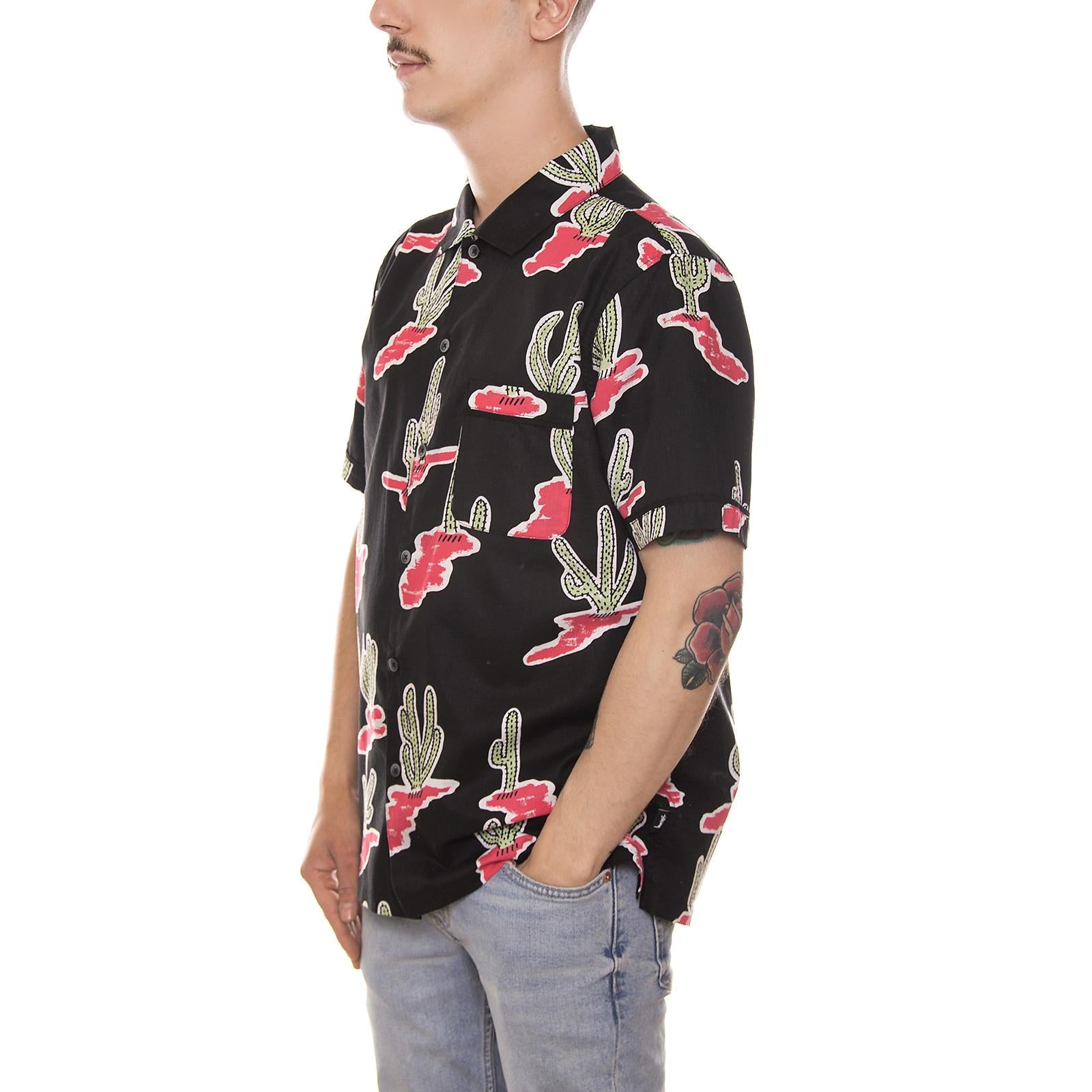 CACTUS SHIRT BLACK 111917-BLACK  STUSSY 