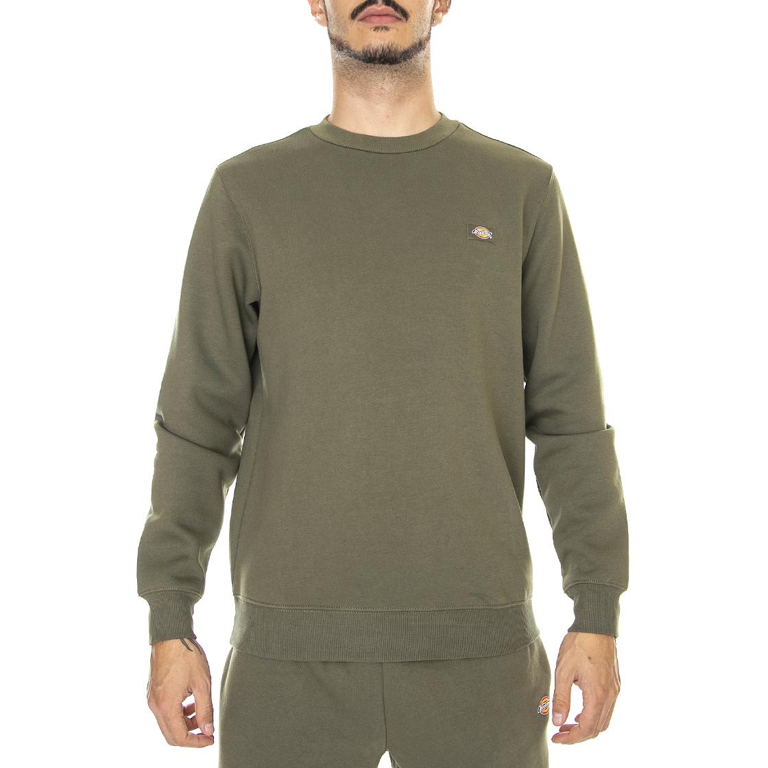 Oakport Sweatshirt Military Green - Felpa Girocollo Uomo Verde DK0A4XCEMGR1  DICKIES 