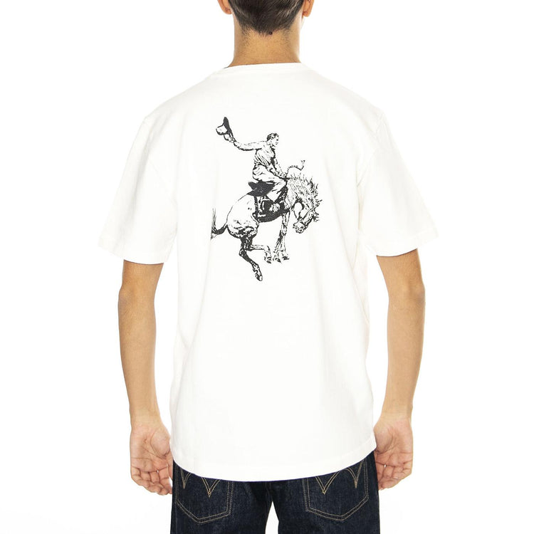 101 Tee Ecru - Maglietta Girocollo Uomo Bianca 112355688-WHITE  LEE 