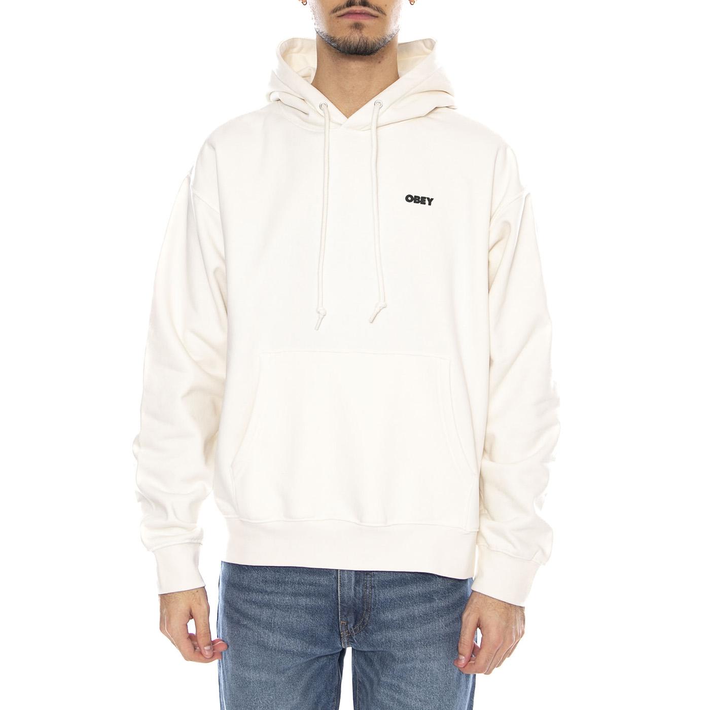 OBEY Quarter Icon Fleece -- Felpa con Cappuccio Uomo Beige / Moonstruck 112844239 UBL OBEY 
