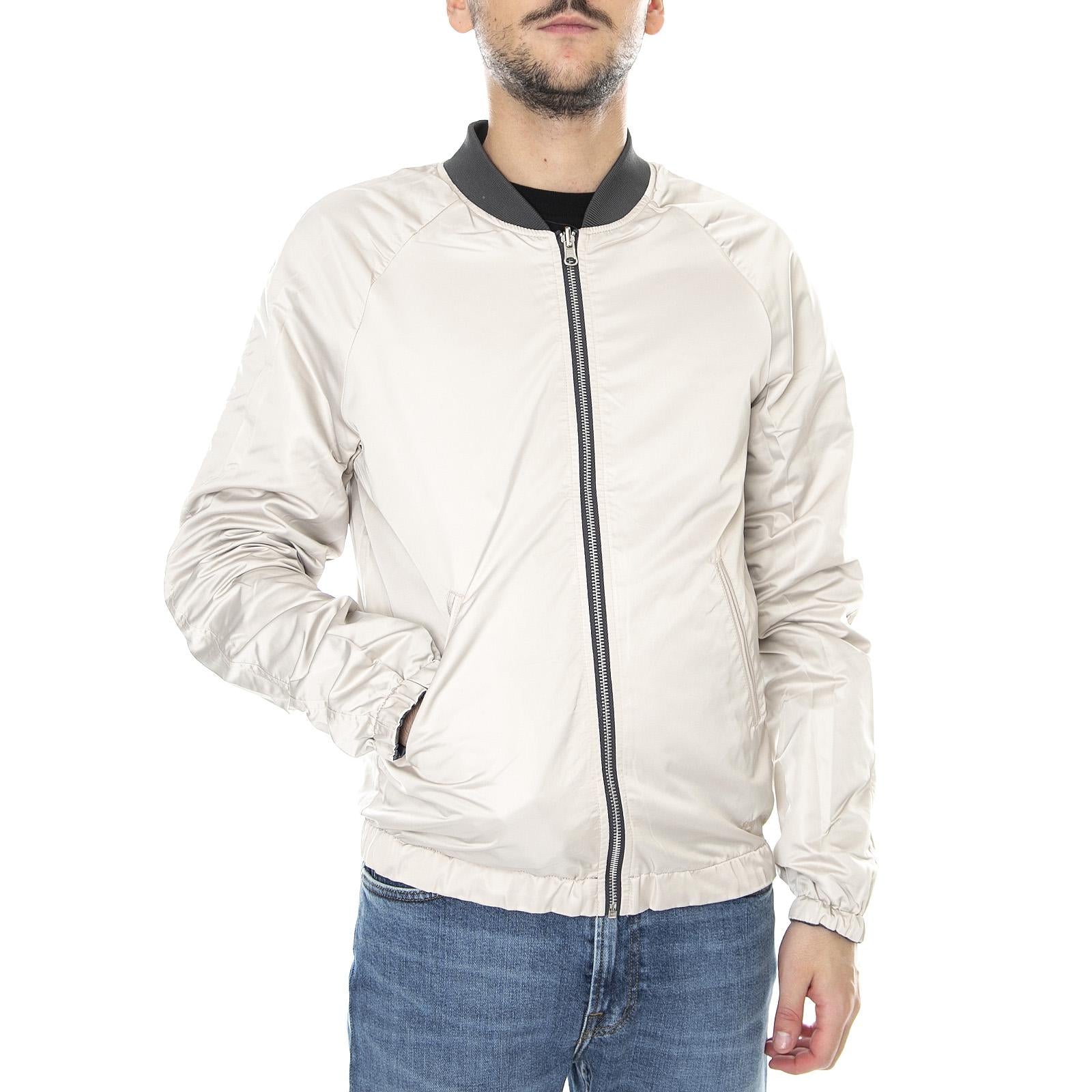 Gustav Reversible Jacket - Grey / White - Giacca Estiva Reversibile Uomo Grigia / Bianca 171025-111-grey  ELVINE 