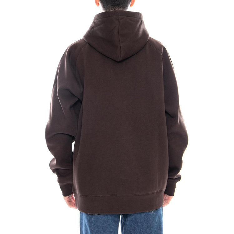 Hooded Chase Sweat Tobacco / Gold - Felpa con Cappuccio Uomo Marrone I033661.00WXX . CARHARTT WIP 